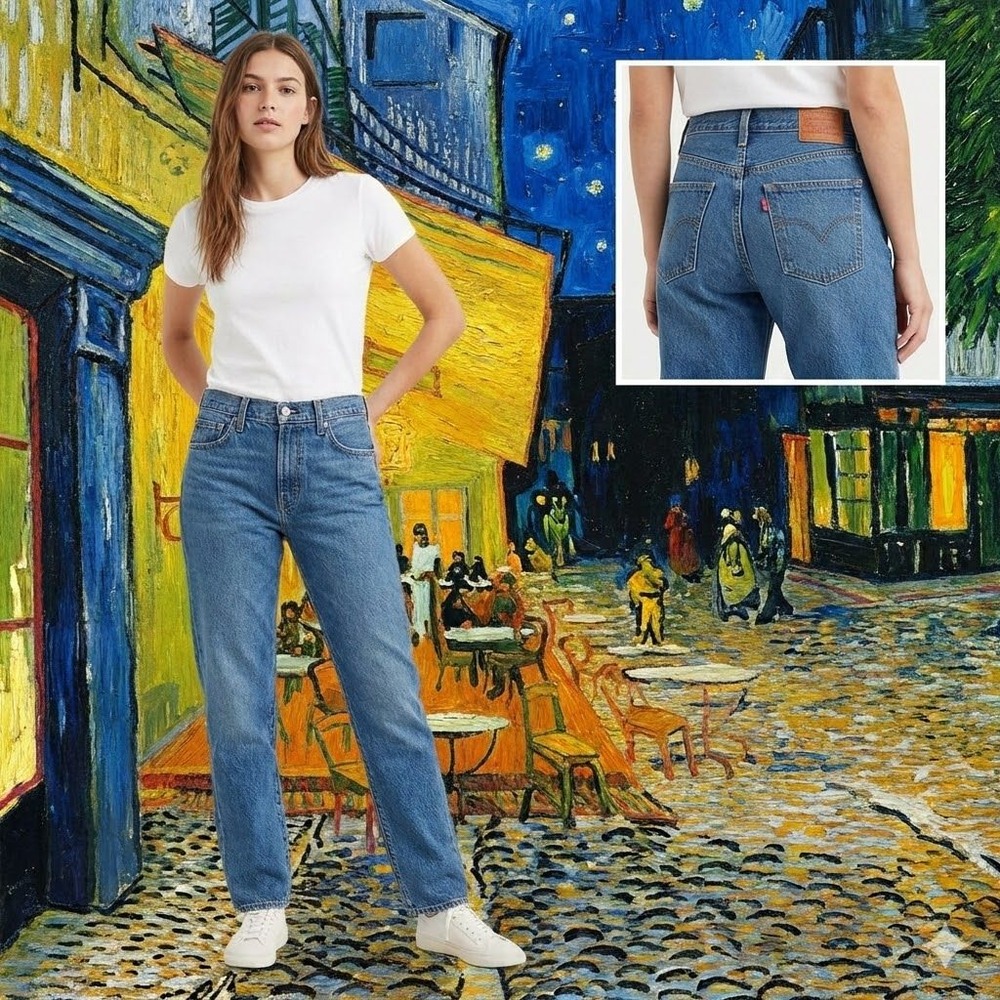 Levi's Women's Boyfriend Jeans‎ Size 29 Mid Rise Dark Wash Cropped Denim 32x26